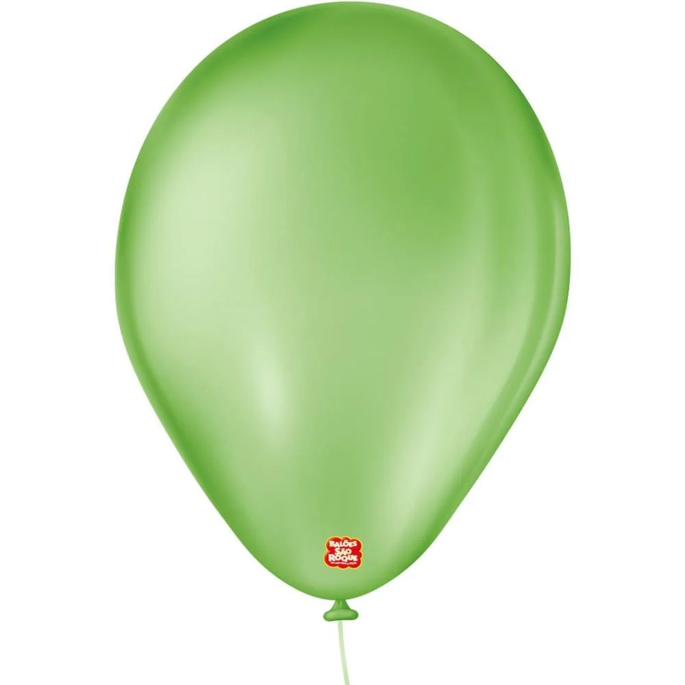 Balao 7 Liso Verde Maçã Imperial Sao Roque (Pct.c/50) - imagem 3