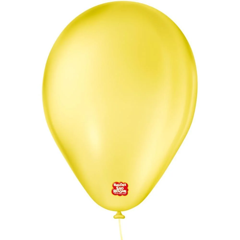 Balao 6,5 Liso Amarelo Classic Sao Roque (Pct.c/50) - imagem 3