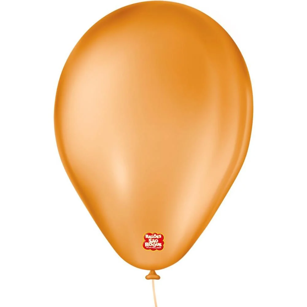Balao 6,5 Liso Laranja Classic Sao Roque (Pct.c/50) - imagem 3