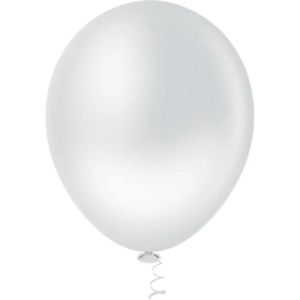 Balao 9 Liso Branco Gran Festa Riberball (Pct.c/50) - imagem 3