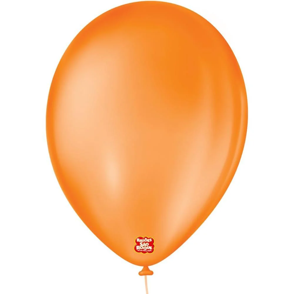 Balao 9 Liso Laranja Mandarim Sao Roque (Pct.c/50) - imagem 2