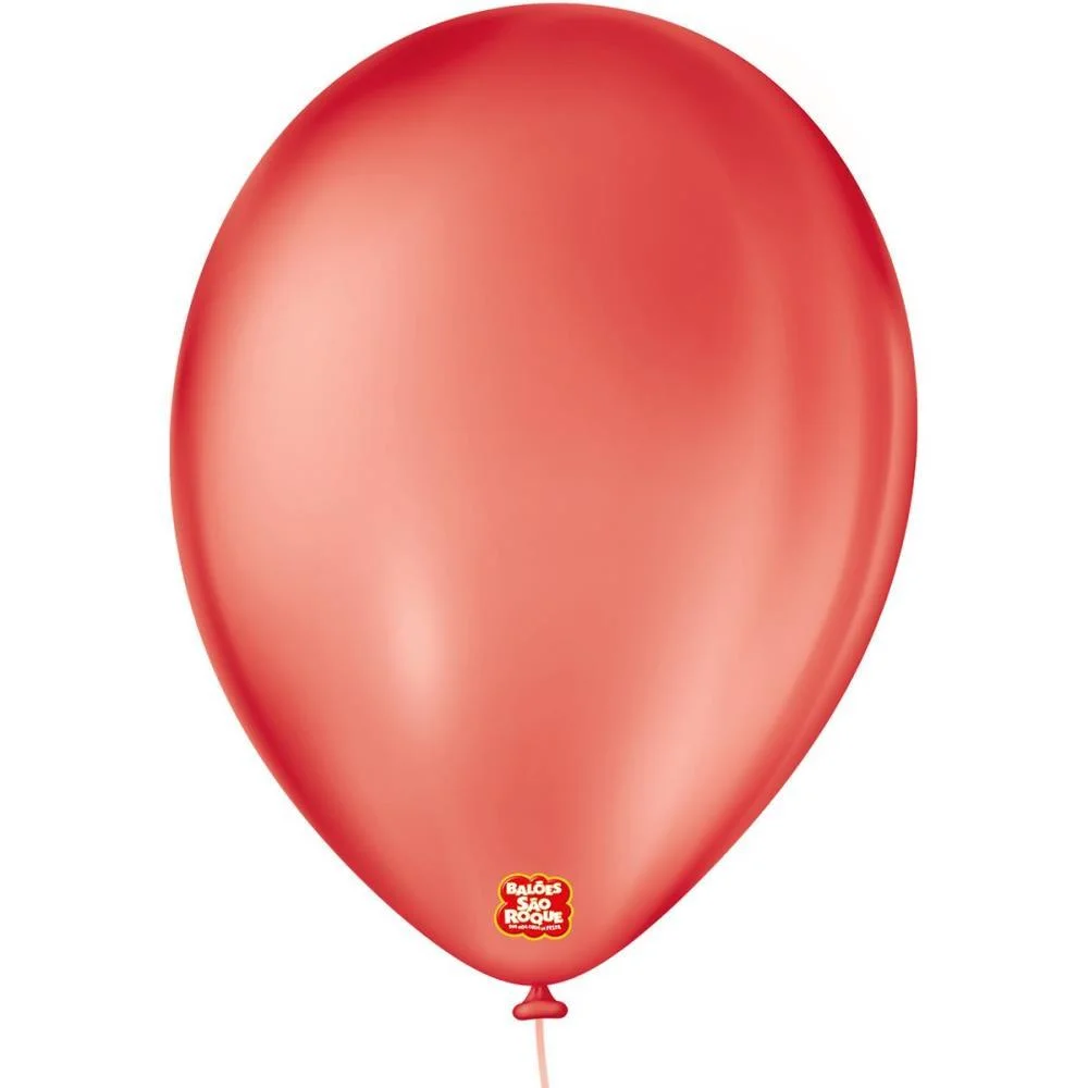 Balao 9 Liso Vermelho Quente Sao Roque (Pct.c/50) - imagem 2