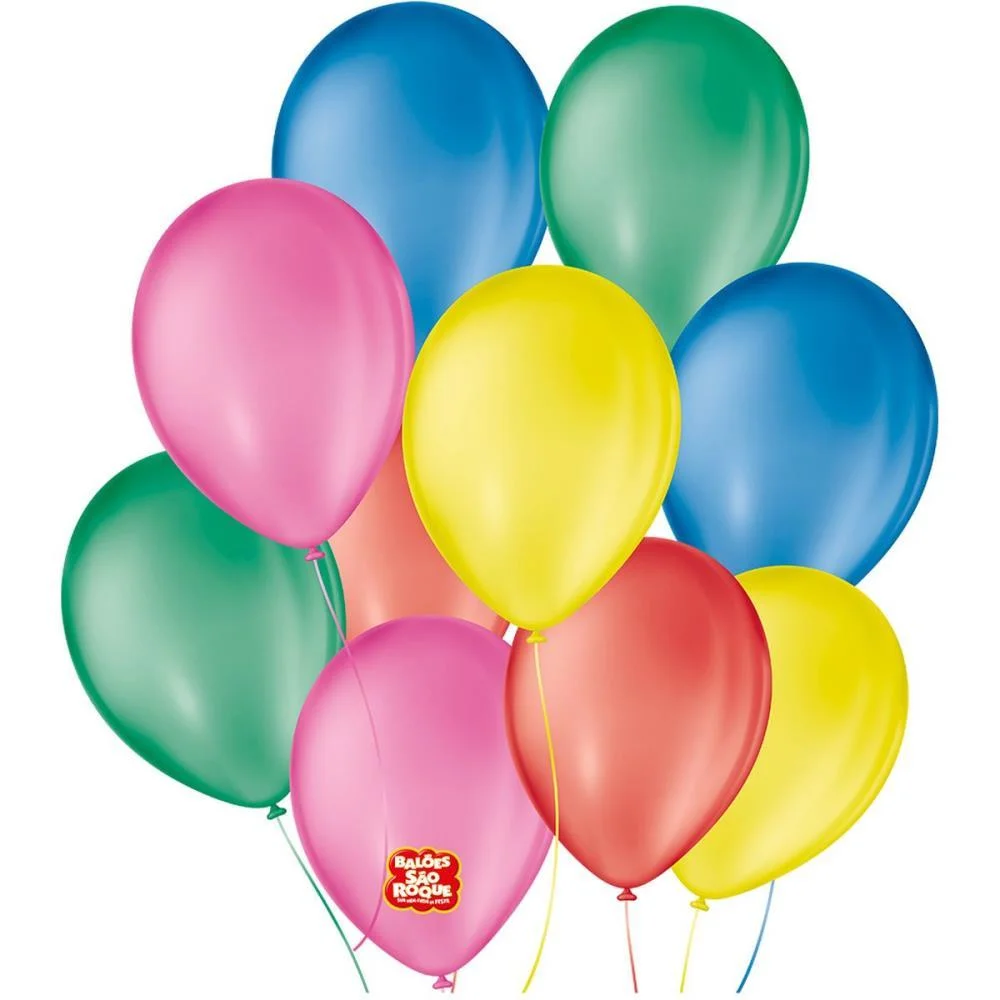 Balao 9 Liso Cores Sortidas Sao Roque (Pct.c/50) - imagem 2