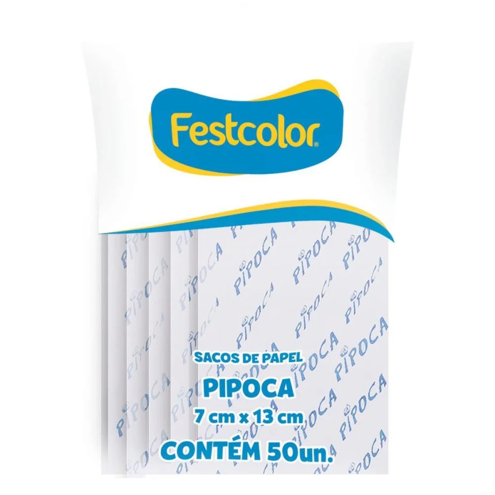 Embalagem Para Alimentos Saquinho Papel Pipoca Festcolor (Cx.c/500) - imagem 2