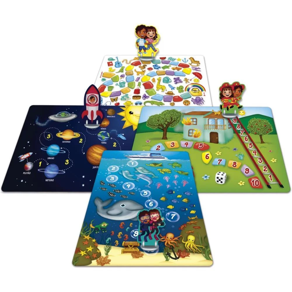 Jogo De Tabuleiro Meu Primeiro Tabuleiro Pais E Filhos - imagem 4