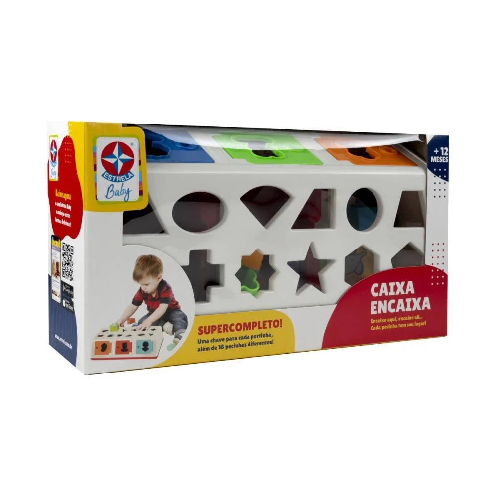 Brinquedo Educativo Caixa-Encaixa A Partir De 1Ano Estrela - imagem 7