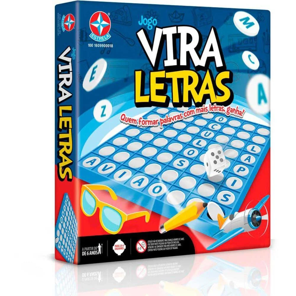 Jogo Diverso Vira Letras A Partir De 5Anos Estrela - imagem 2