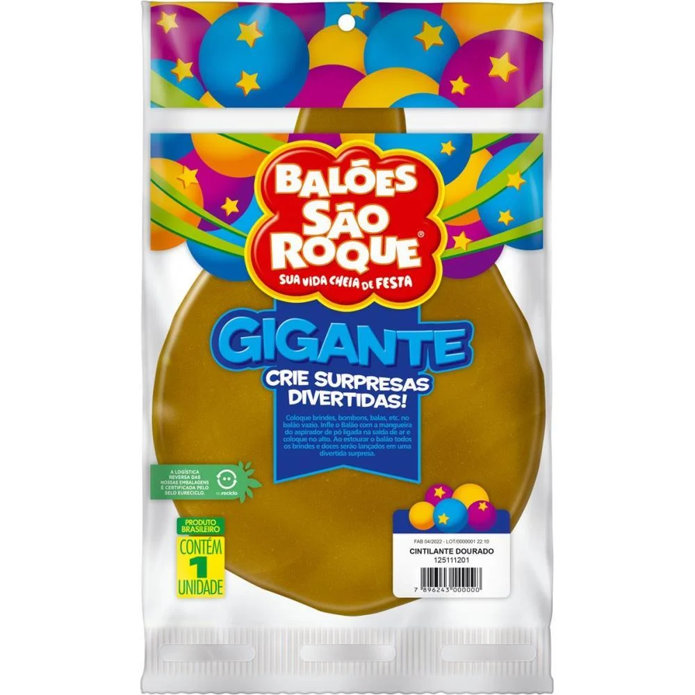 Balao Gigante Dourado Sao Roque - imagem 4