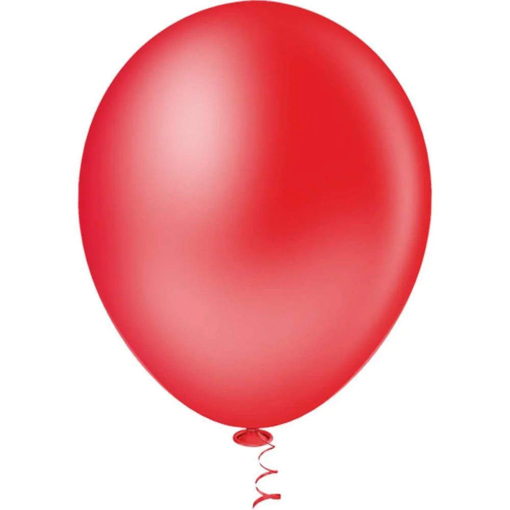 Balao 9 Liso Vermelho Gran Festa Riberball (Pct.c/50) - imagem 2