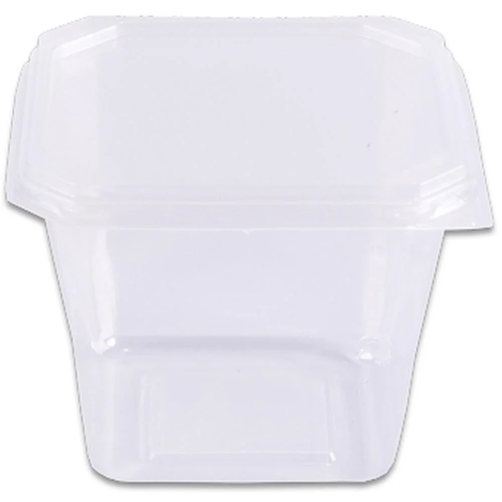 Pote Descartavel 250Ml.quadrado C/Tampa Prafesta (Pct.c/20) - imagem 2