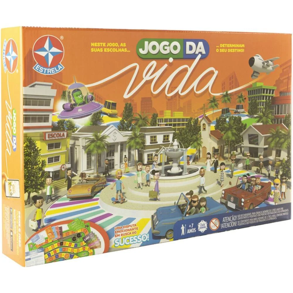 Jogo De Tabuleiro Jogo Da Vida A Partir De 8Anos Estrela - imagem 3