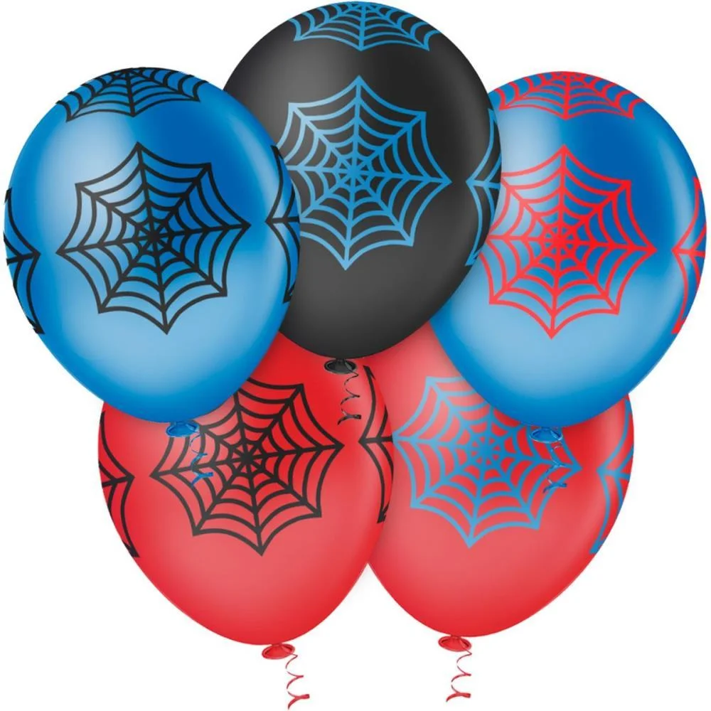Balao 10 Decorado Teia De Aranha (S) Riberball (Pct.c/25) - imagem 3
