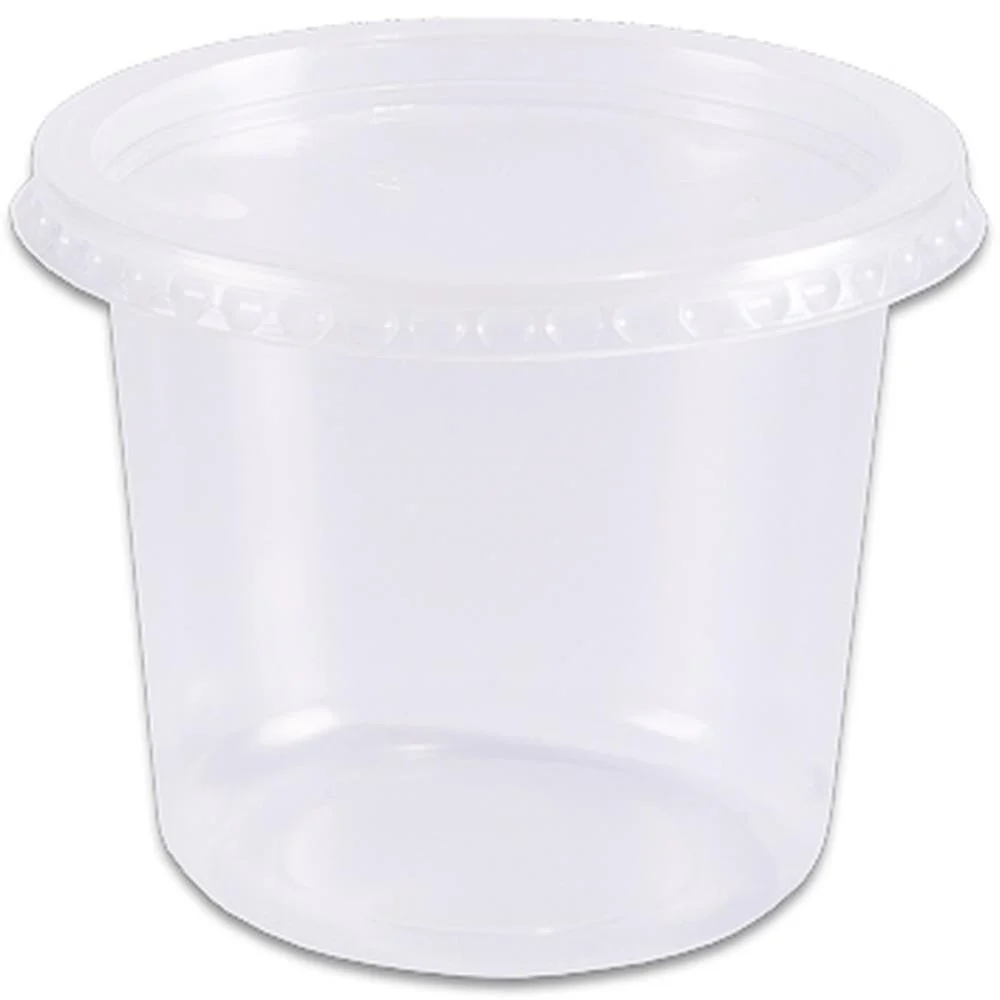 Pote Descartavel 350Ml.redondo C/Tampa Prafesta (Pct.c/24) - imagem 3