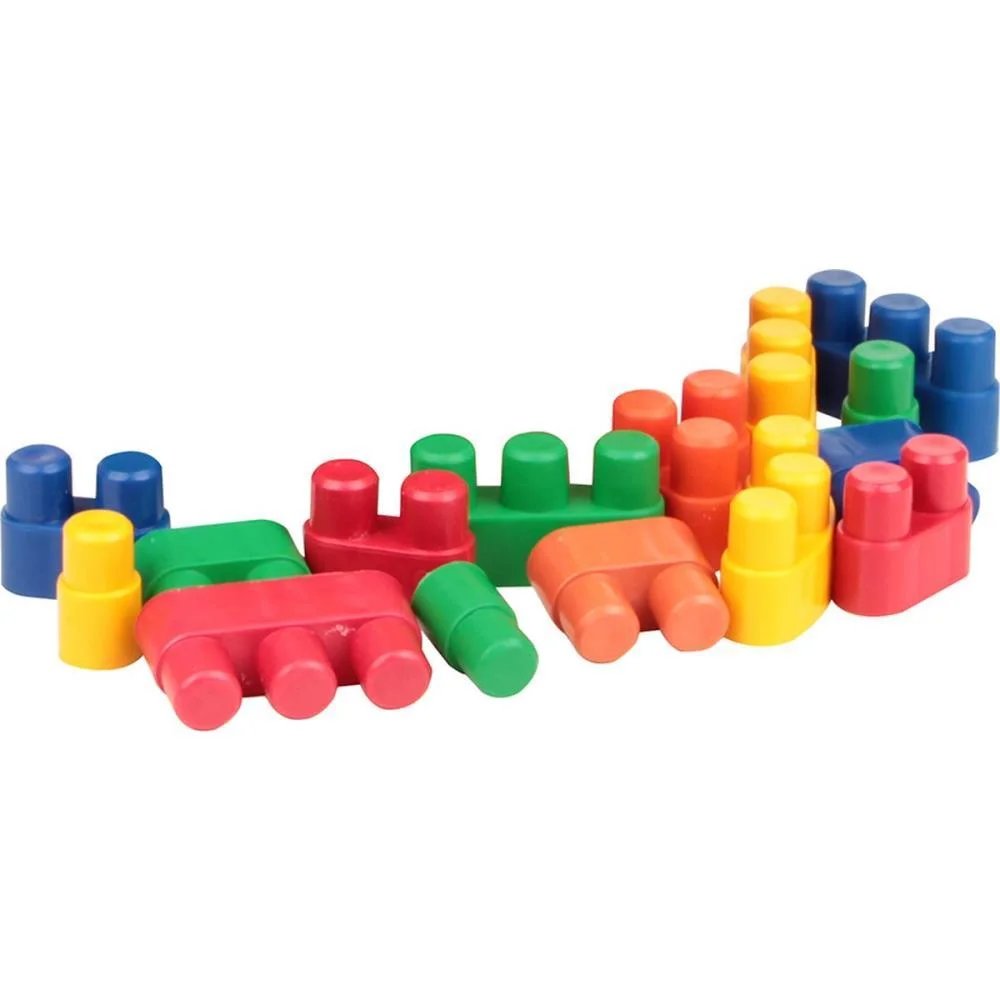 Brinquedo Para Montar Conectando Formas 80 Pecas Carlu (Pote) - imagem 5