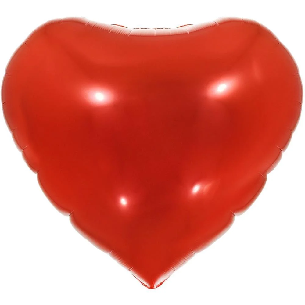 Balao Metalizado Decorado Coracao Vermelho 90Cm. Make+ - imagem 3