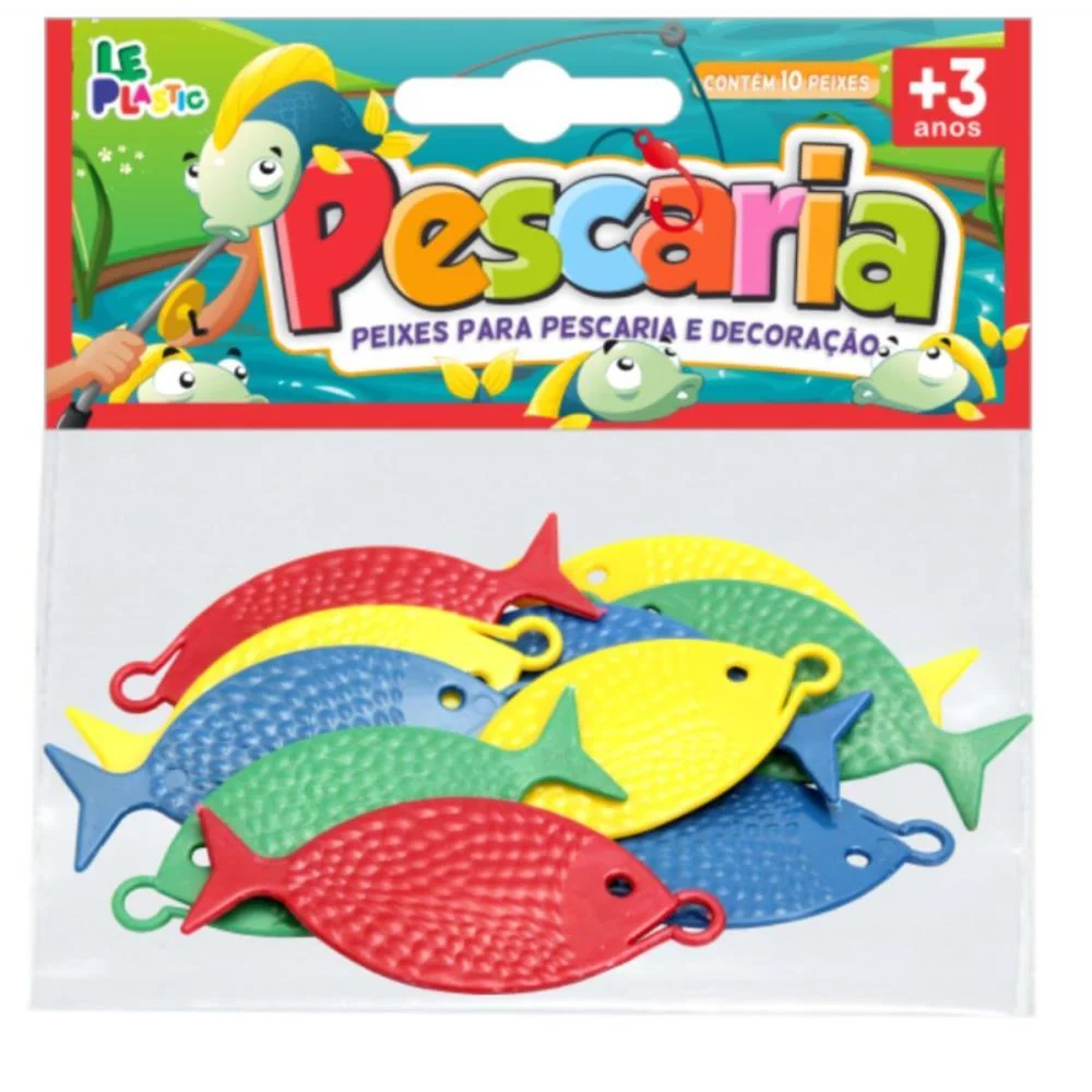 Artigo Para Festa Peixe P/Pescaria 9Cm (S) Leplastic (Bl.c/10) - imagem 2
