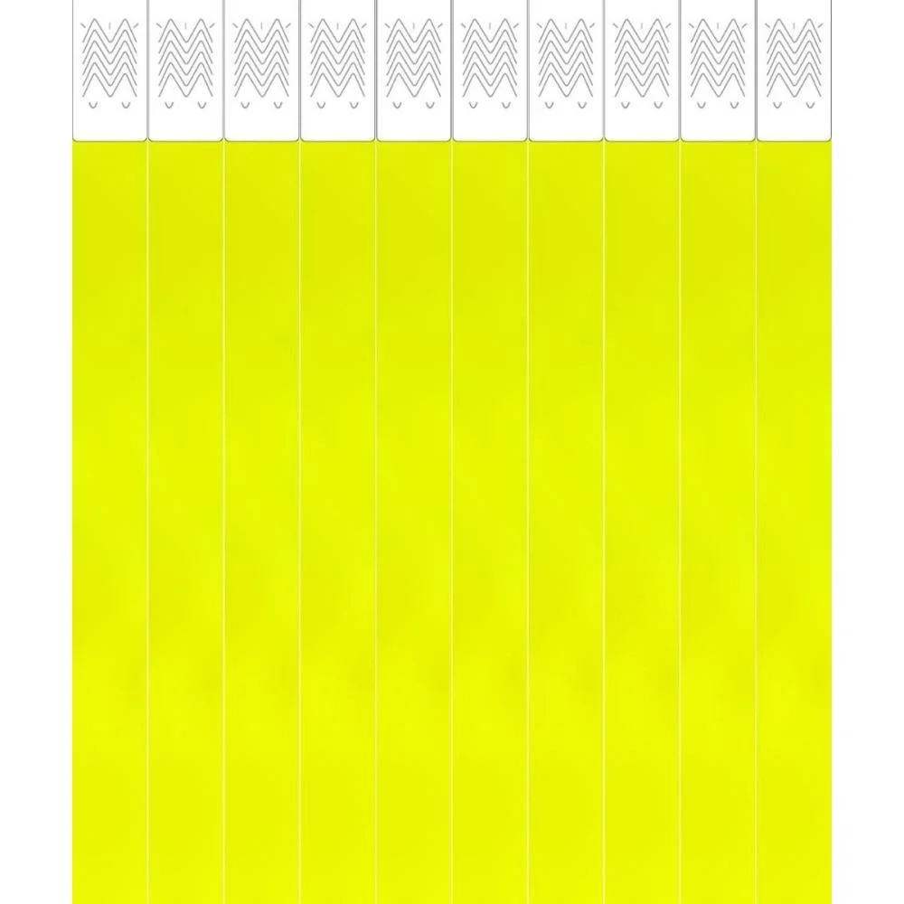 Pulseira Identificacao Laser Pro Amarelo Fluorescente Tecnomidia (Pct.c/50) - imagem 2