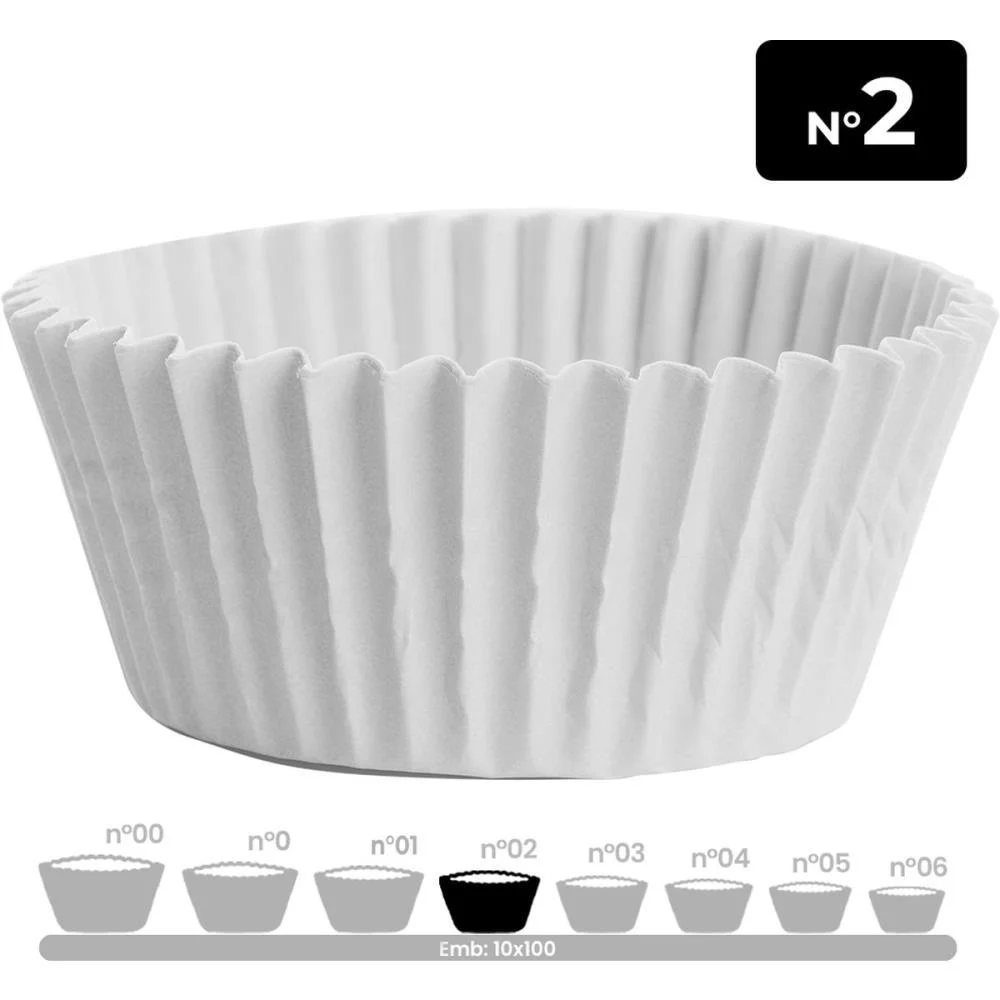 Embalagem Para Doces N.02 Forminha Branca 10Pctx100 Festcolor (Pct.c/10) - imagem 3
