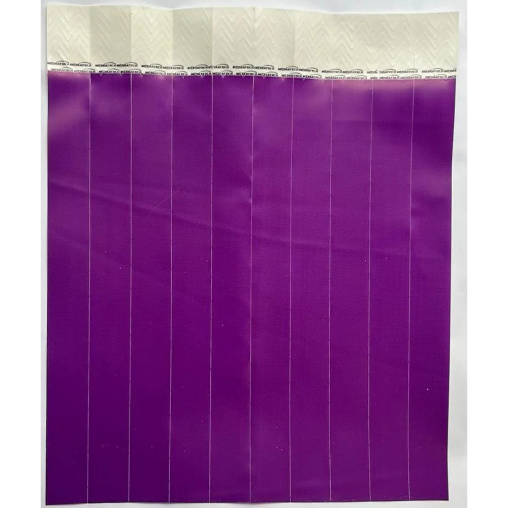 Pulseira Identificacao Med Roxo Tecnomidia C/ 100 Unidades - imagem 4