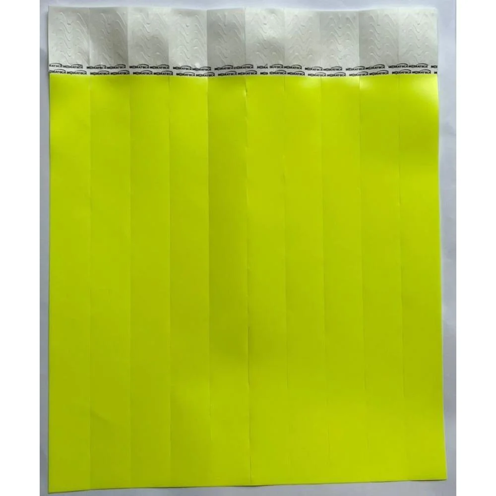 Pulseira Identificacao Med Amarelo Tecnomidia C/ 100 Unidades - imagem 4