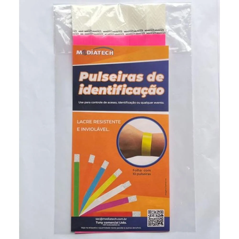 Pulseira Identificacao Med Pink Tecnomidia C/ 100 Unidades - imagem 5