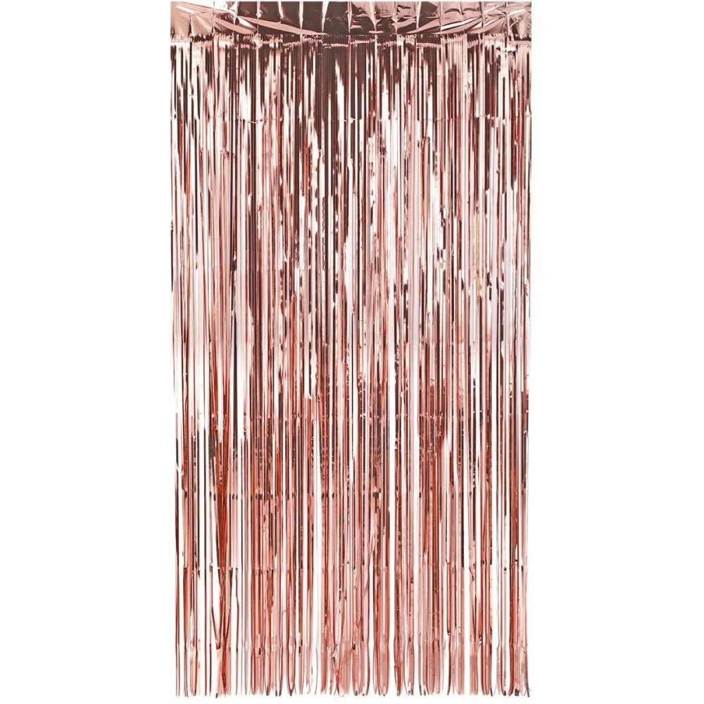Cortina Para Decoracao Metalizada Rose Gold 1X2M Make+ - imagem 3