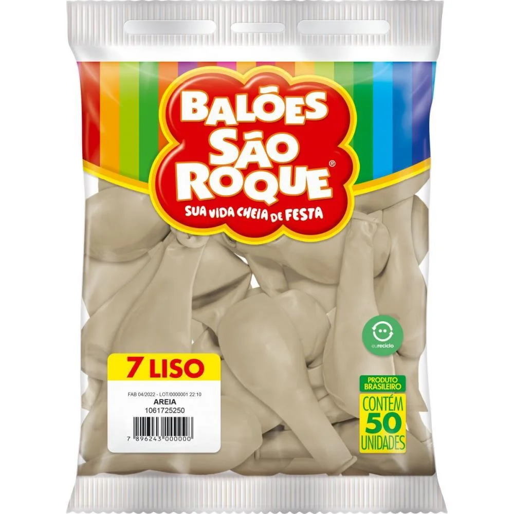 Balao 7 Liso Transparente Imperial Sao Roque (Pct.c/50) - imagem 4
