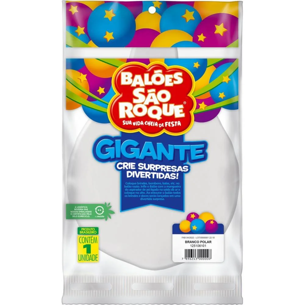Balao Gigante Liso Branco Sao Roque - imagem 4