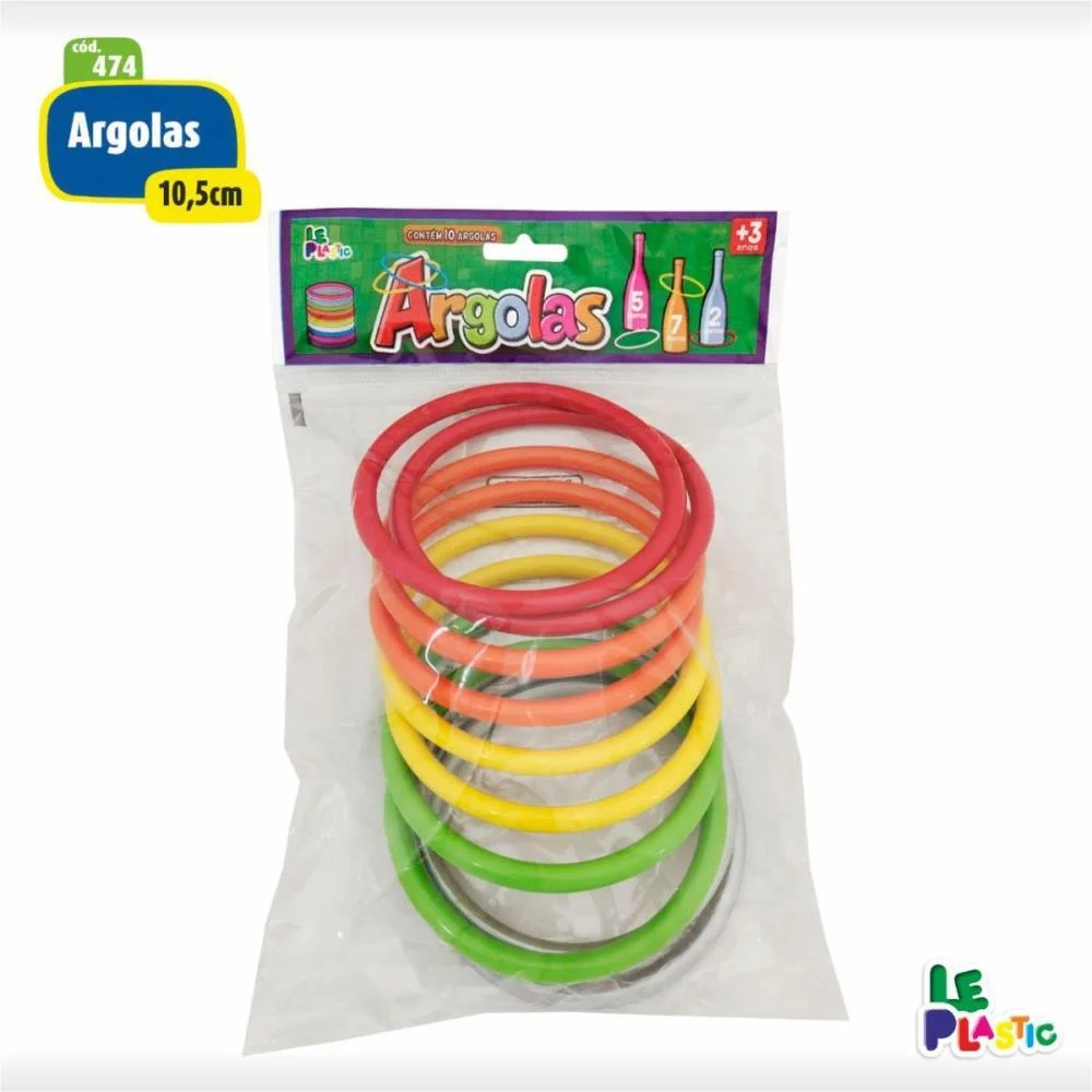 Artigo Para Festa Argolas 10,5Cm C/10 Unidades Leplastic - imagem 5
