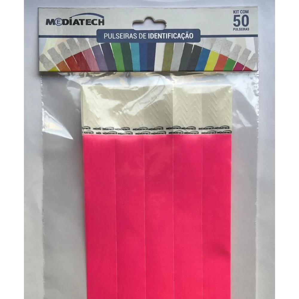 Pulseira Identificacao Med Pink Tecnomidia (Pct.c/50) - imagem 5