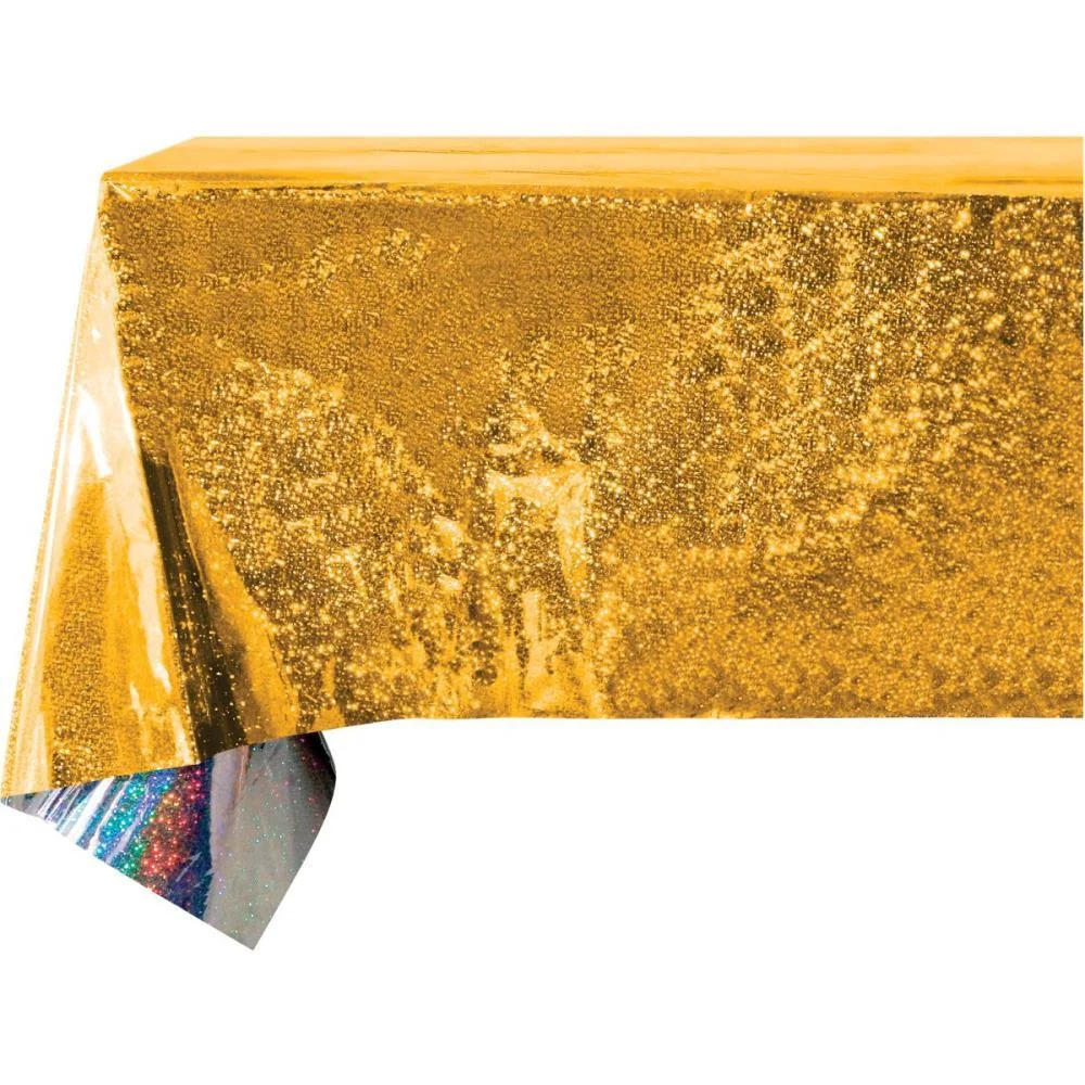 Toalha Plastica Ouro Metalizada 137X274Cm Make+ - imagem 3