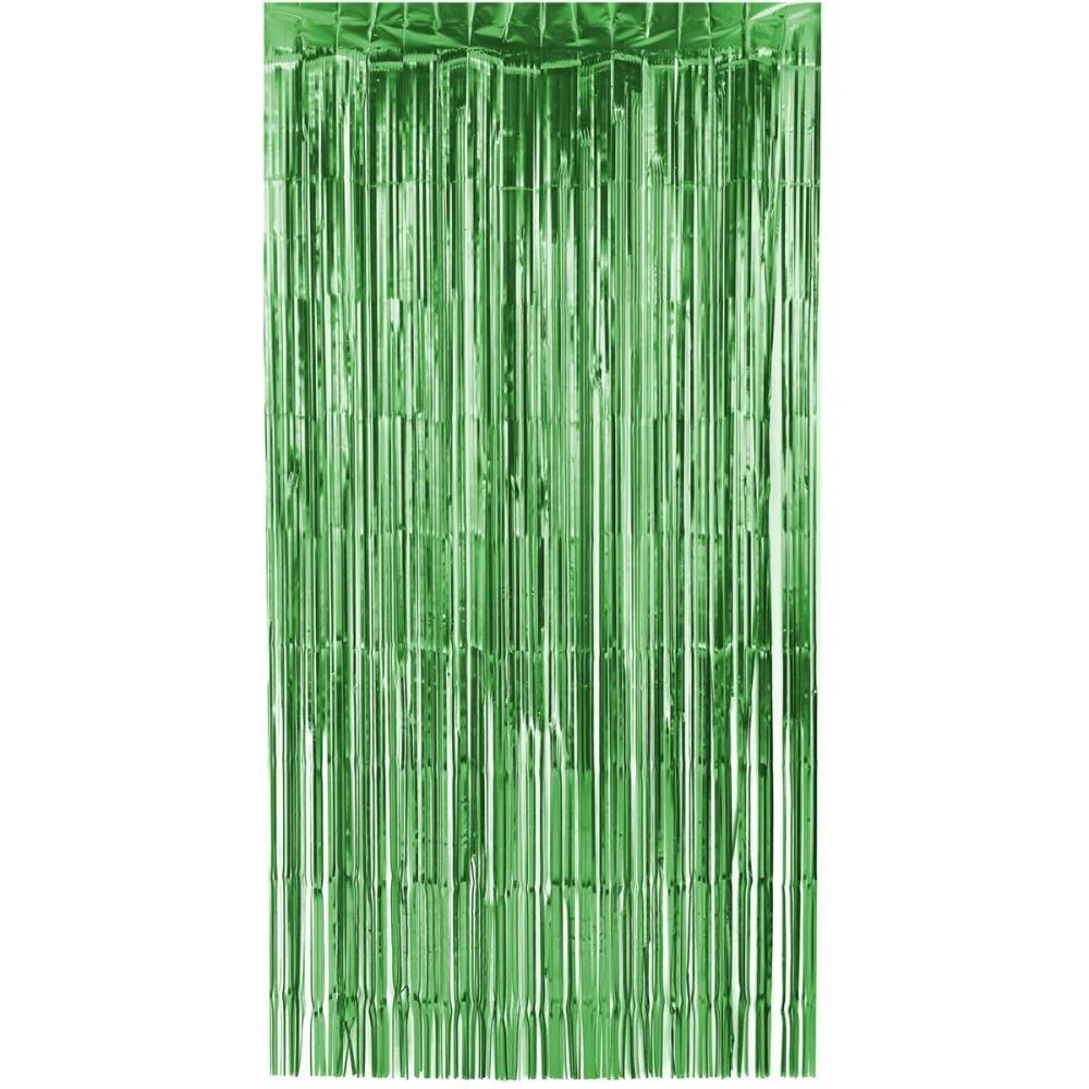 Cortina Para Decoracao Metalizada Verde Escuro 1X2M Make+ - imagem 2