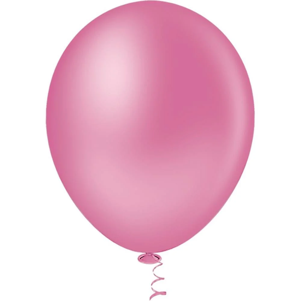 Balao 9 Liso Rosa Forte Gran Festa Riberball (Pct.c/50) - imagem 2