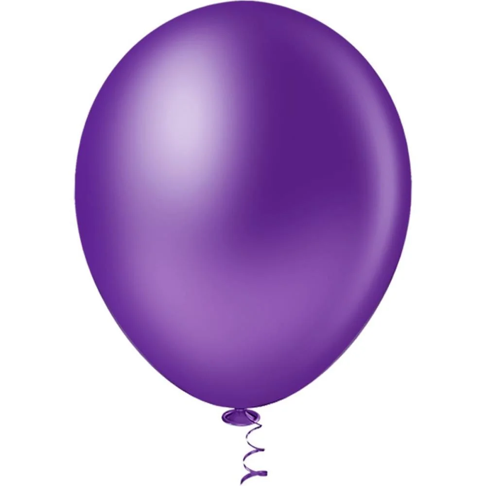 Balao 9 Liso Violeta Gran Festa Riberball (Pct.c/50) - imagem 2