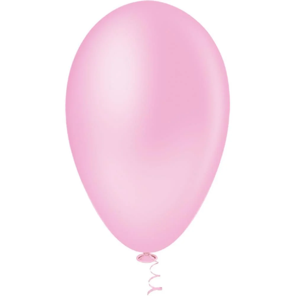 Balao 7 Liso Rosa Baby Pic Pic Riberball (Pct.c/50) - imagem 3