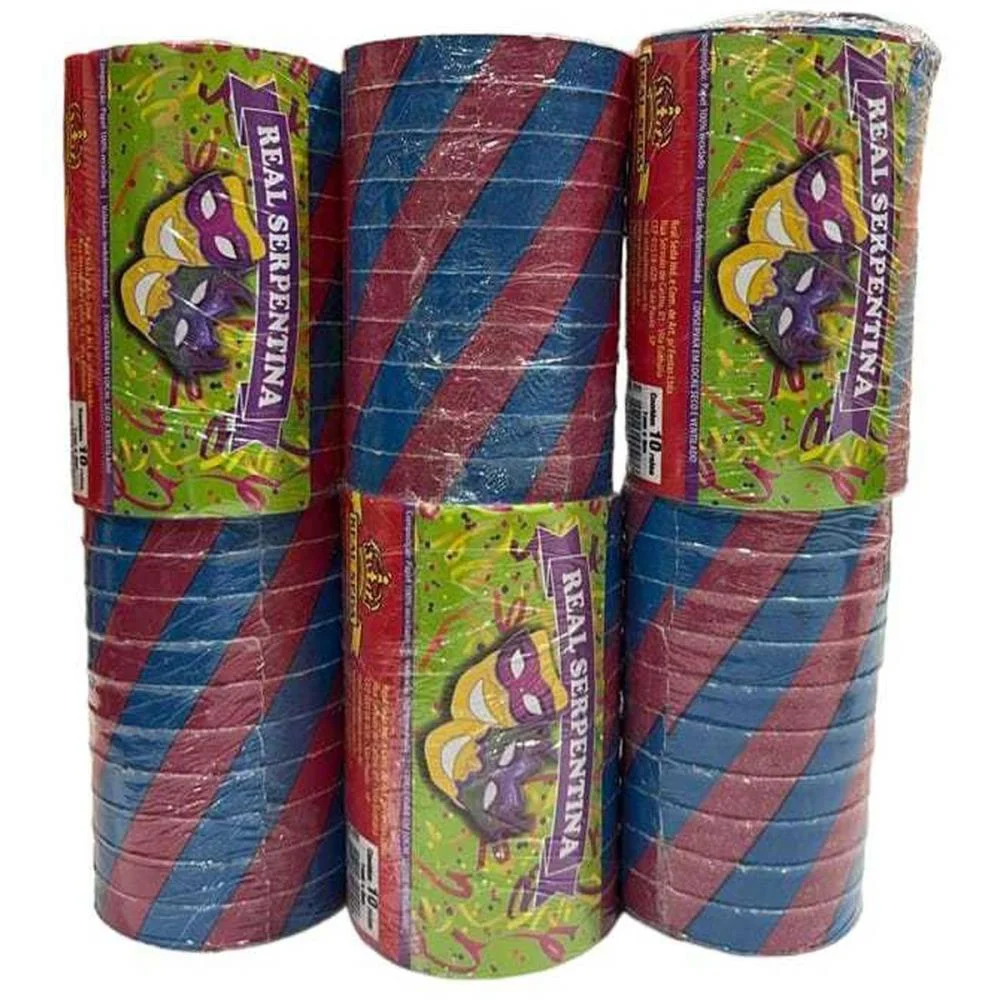 Artigo Para Festa Serpentina 1Cmx8M Real Seda (Pct.c/10) - imagem 3