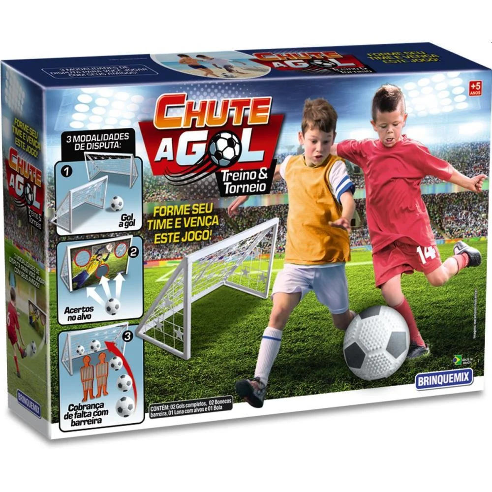 Chute A Gol Treino E Torneio Trave+Bola Brinquemix - imagem 9