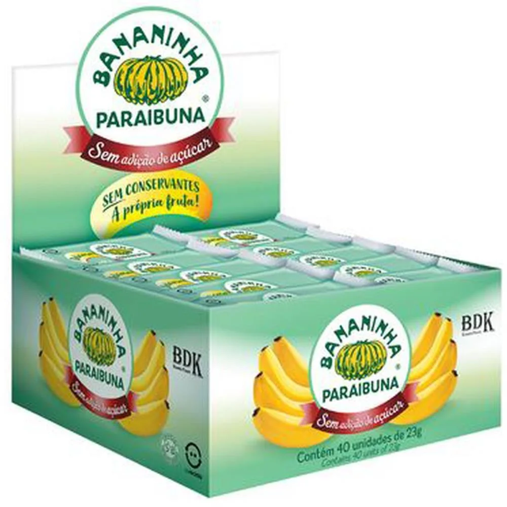 Doce Bananinha S/Acucar 23G. Bananinha Paraibuna C/ 40 Unidades - imagem 4
