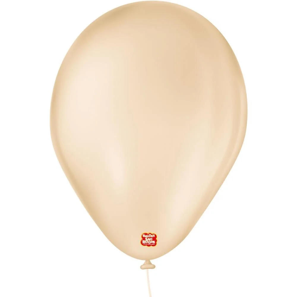Balao 7 Liso Bege Imperial Sao Roque (Pct.c/50) - imagem 2