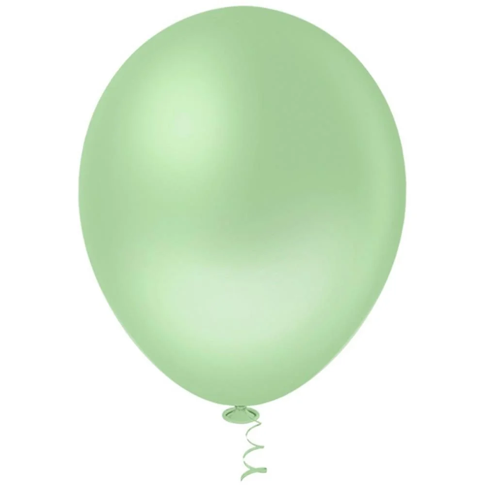 Balao 9 Liso Verde Eucalipto Gran Festa Riberball (Pct.c/50) - imagem 2