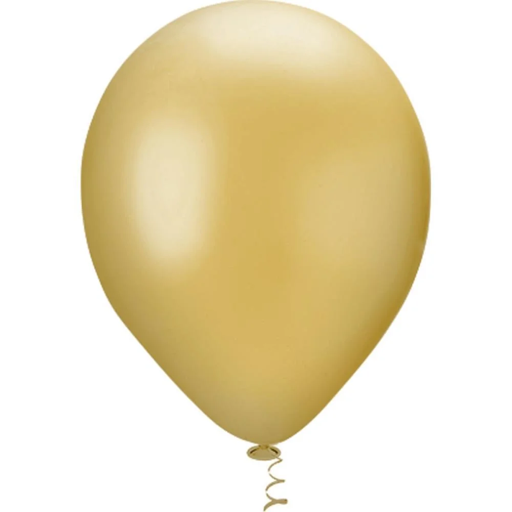 Balao 9 Liso Pérola Ouro Riberball (Pct.c/25) - imagem 3