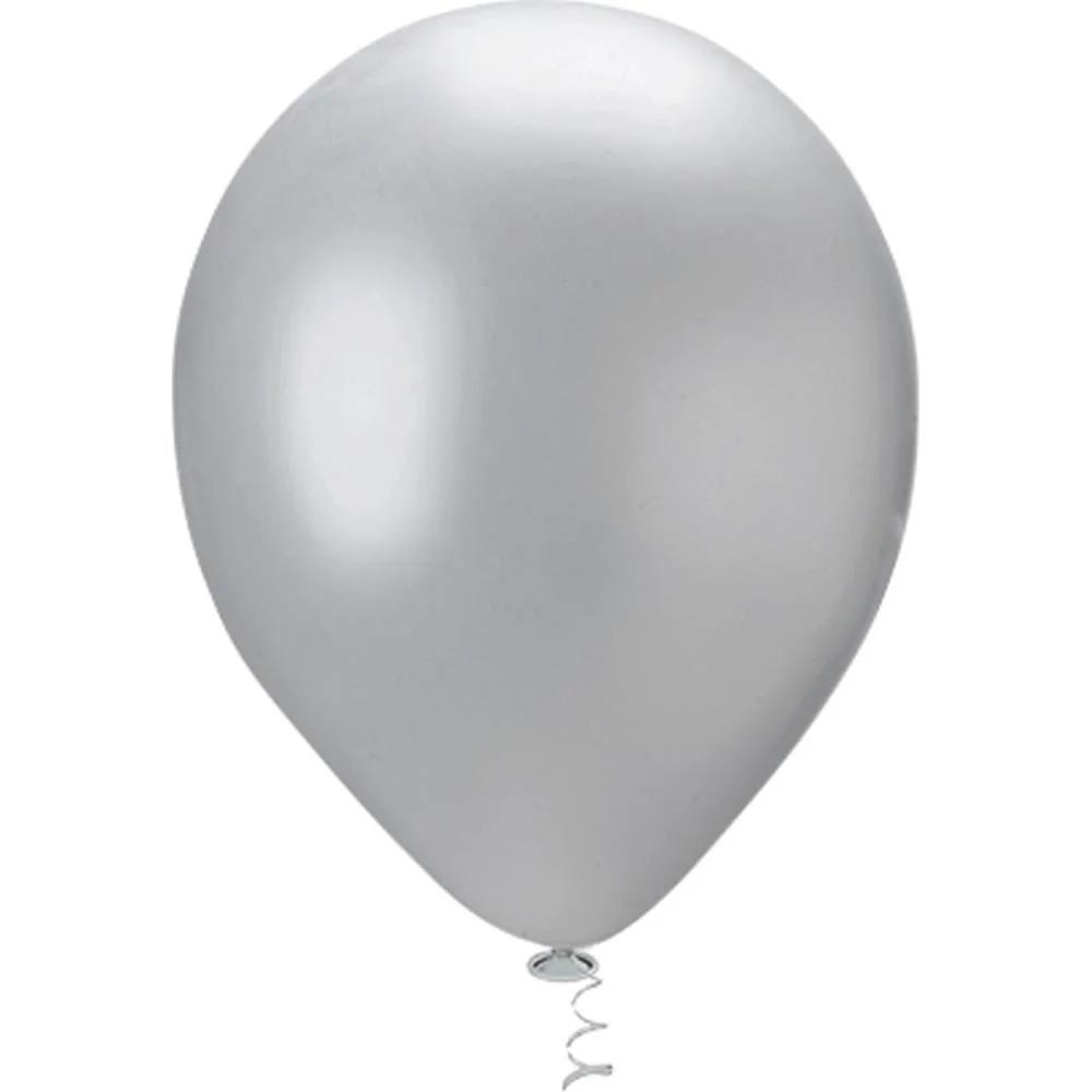 Balao 9 Liso Pérola Prata Riberball (Pct.c/25) - imagem 3