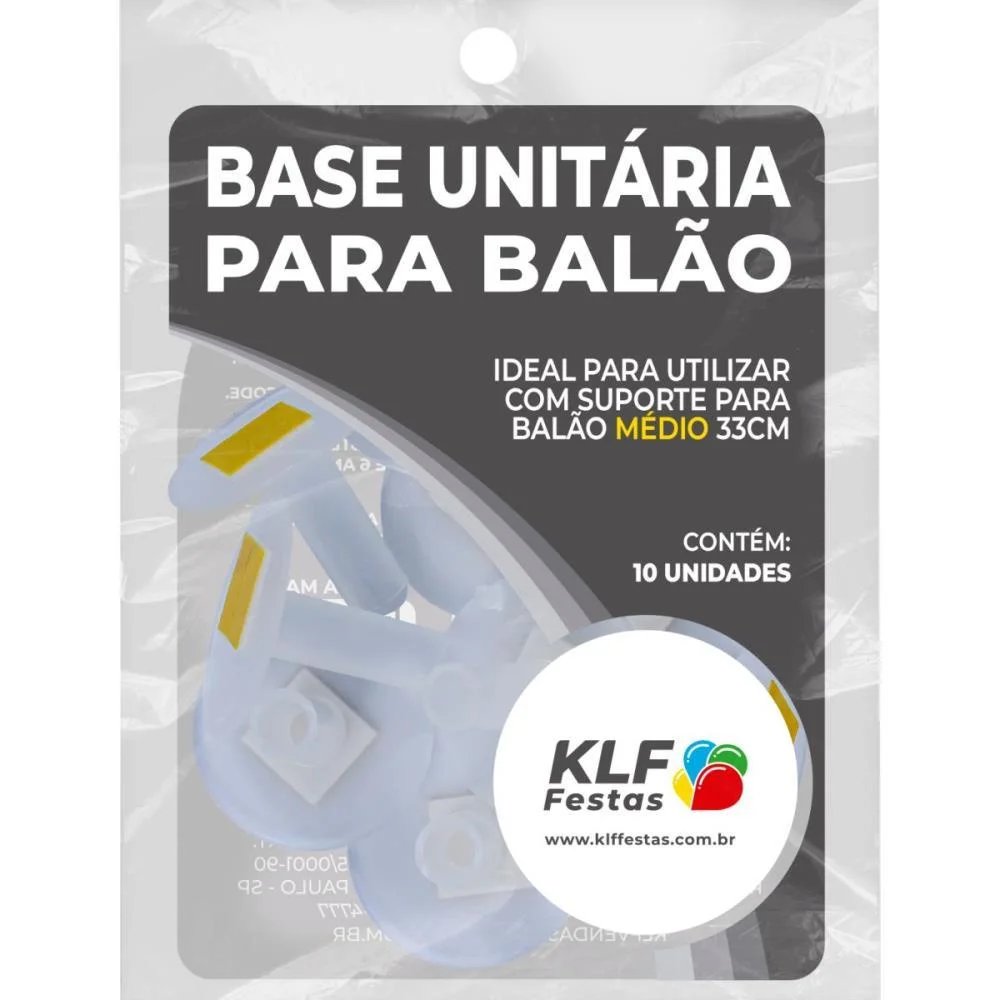 Suporte Para Balao Base P/Suporte De Balao Crista Klf Festas (Pct.c/10) - imagem 3