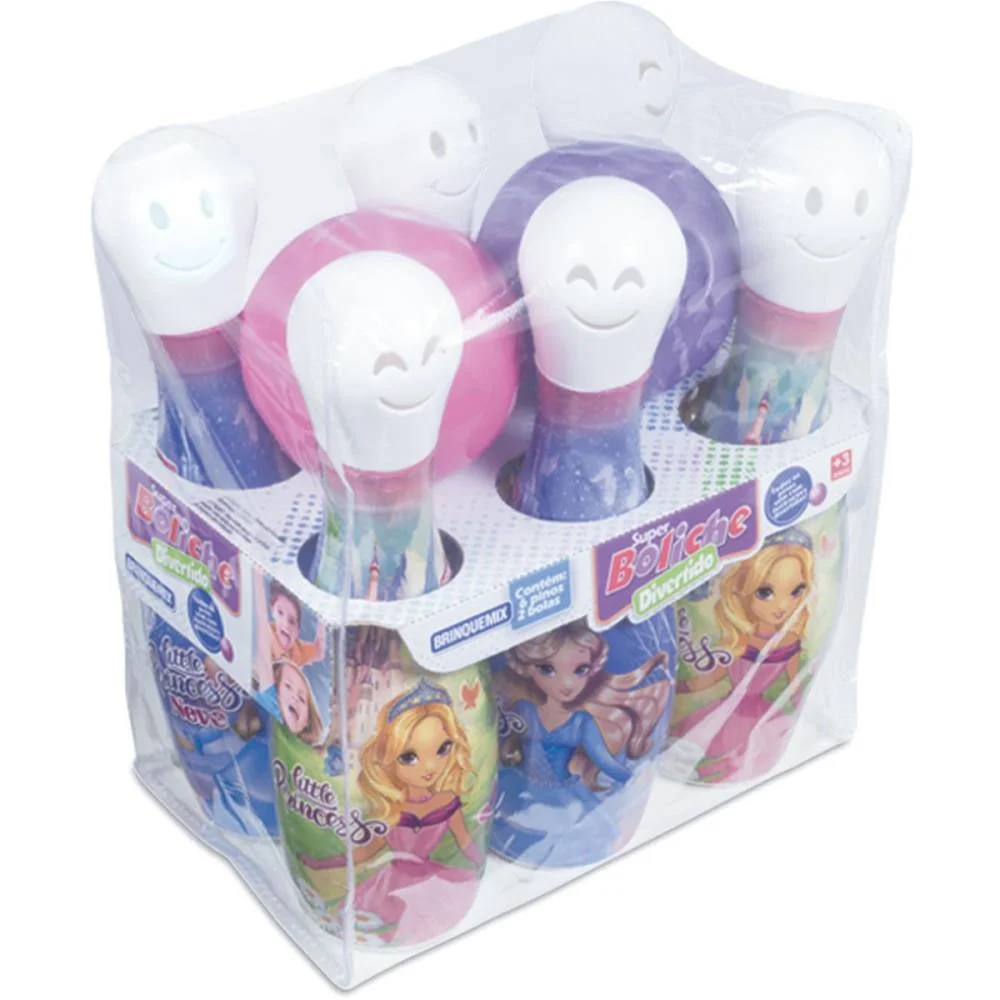 Boliche Super Boliche Menina 6 Pinos Brinquemix - imagem 6