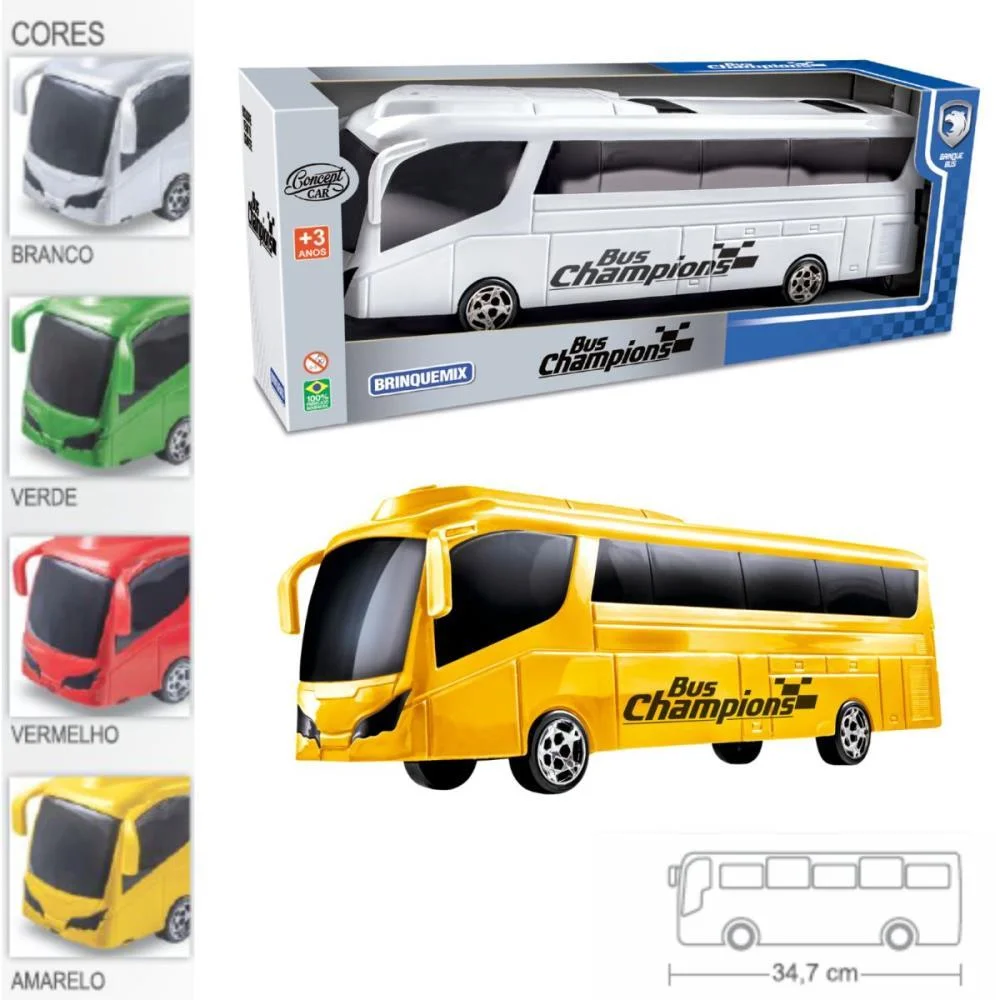 Carrinho Bus Champions Concept Car 41Cm Brinquemix - imagem 2