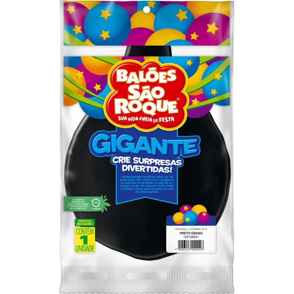 Balao Gigante Preto Sao Roque - imagem 4