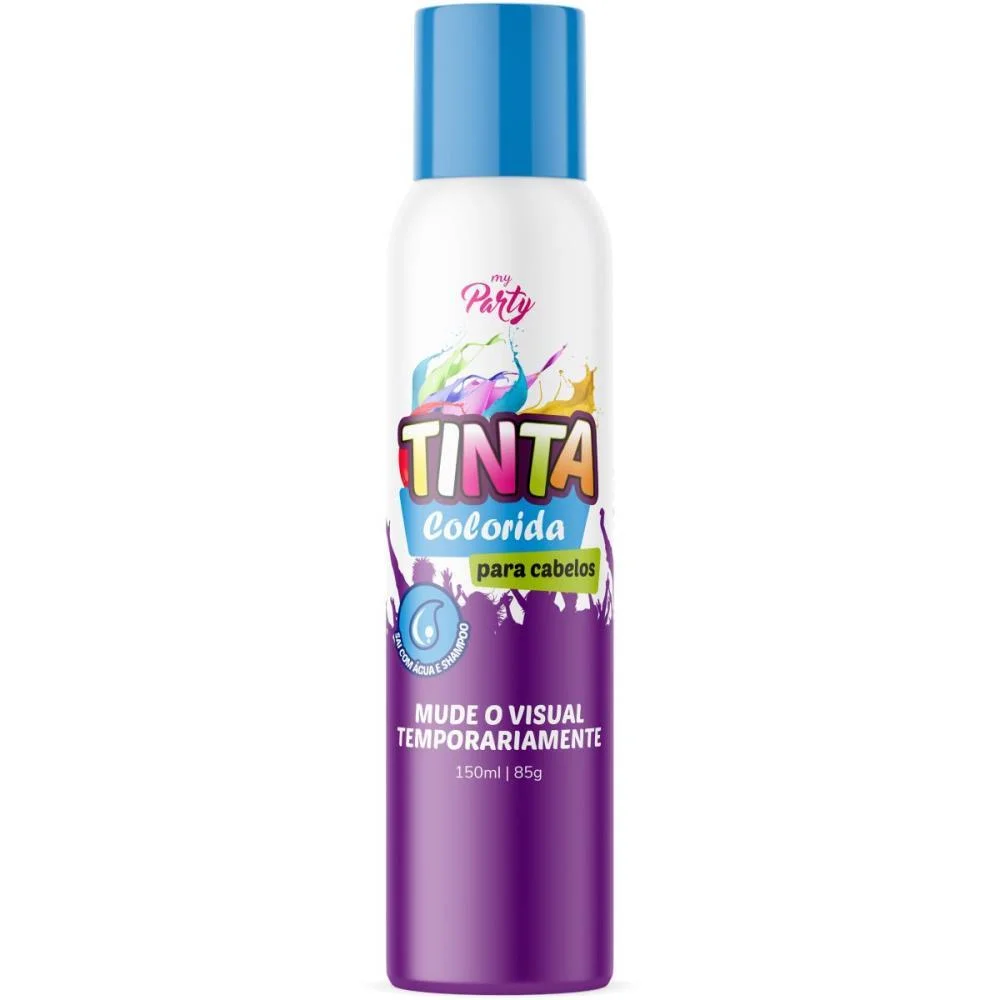 Pinta Cabelo 150Ml Azul Neon Aeroflex (Cx.c/12) - imagem 5