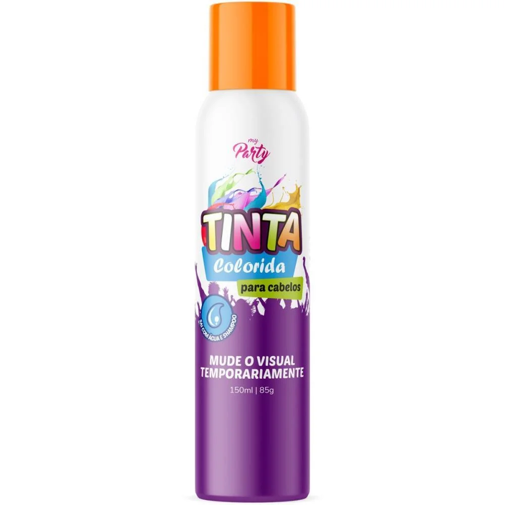 Pinta Cabelo 150Ml Laranja Neon Aeroflex (Cx.c/12) - imagem 3