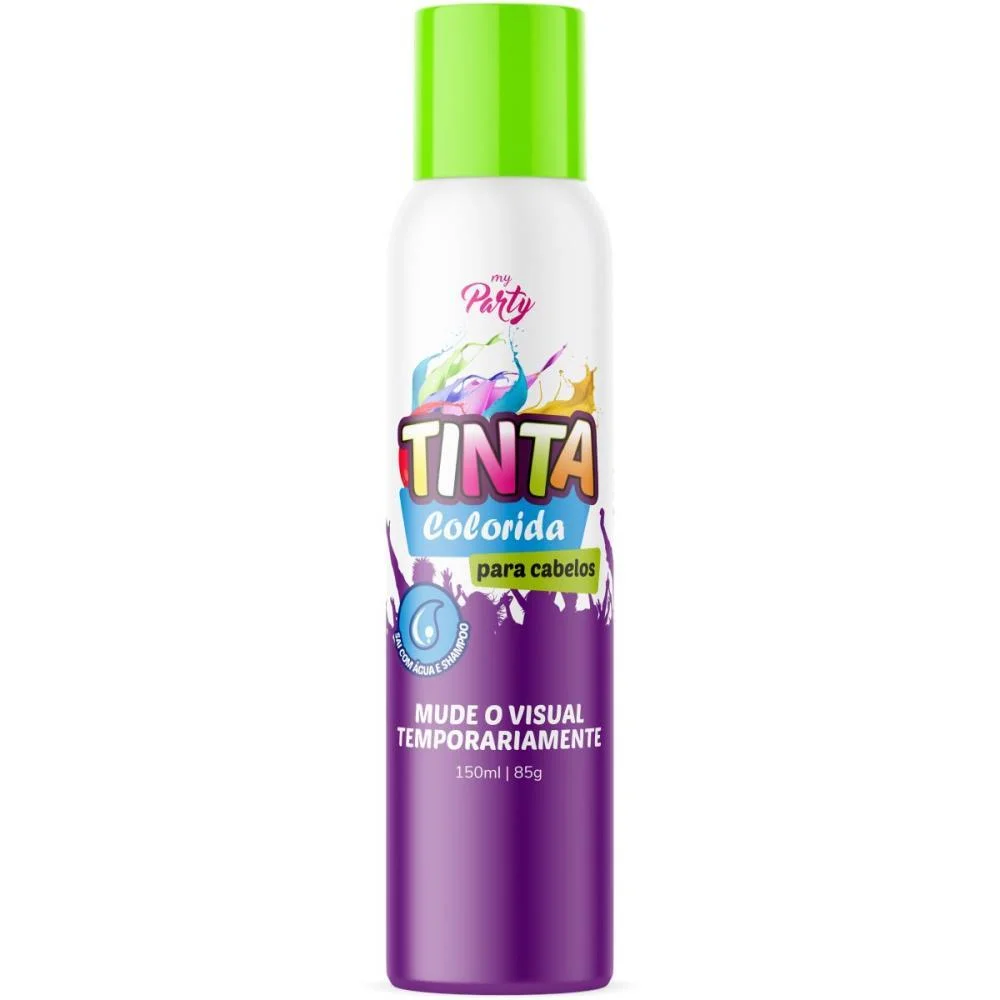 Pinta Cabelo 150Ml Verde Neon Aeroflex (Cx.c/12) - imagem 3