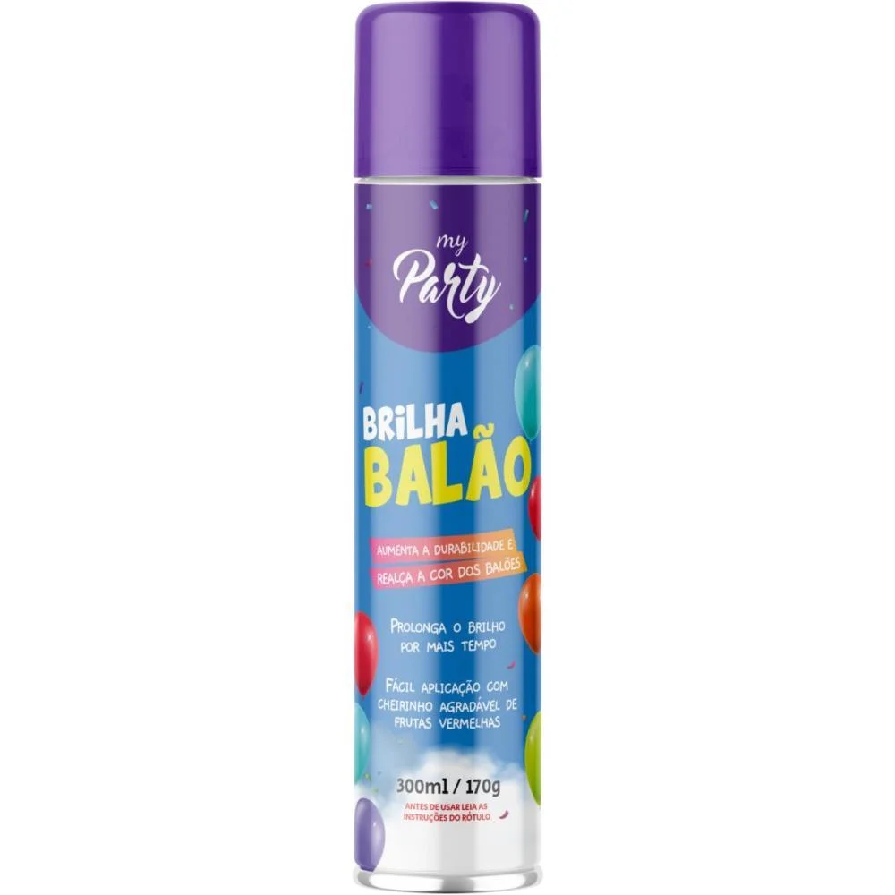 Artigo Para Festa Spray Brilha Balao 300Ml Aeroflex - imagem 3